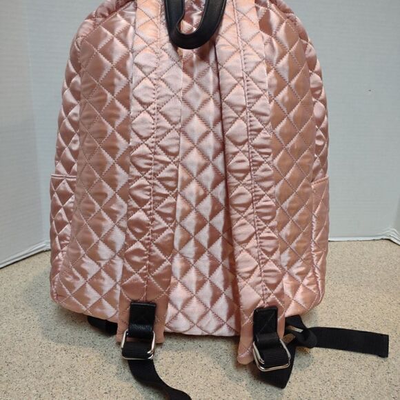 Quilted Rose Gold Backpack - Picture 4 of 8